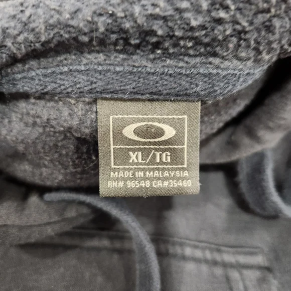 Oakley Software Hoodie Sweatshirt Mens XL Black Graphic Print Logo Pockets - Picture 5 of 11